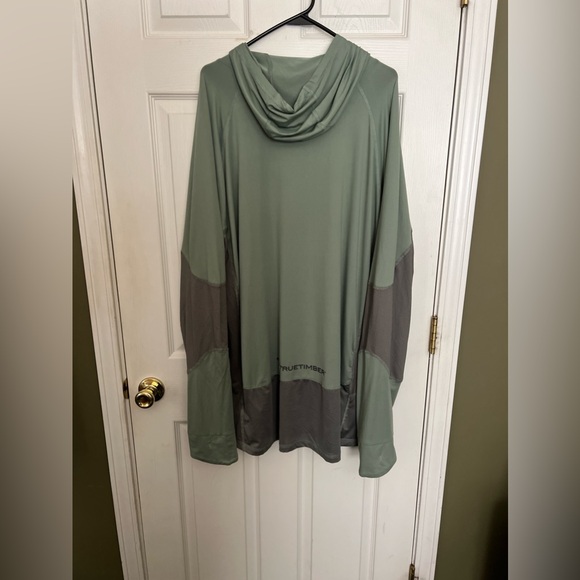 Reeltree men’s Fishing long sleeve hoodie type shirt sz. 2XL NWT green. - Picture 3 of 4